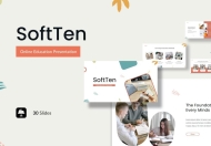 Soften-在线教育演示主题演讲PPT模板