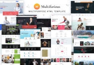 Multifarious-多概念服务响应式 HTML模板
