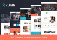 Jitsin-用于众筹项目和慈善机构的 HTML模板