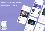 电影和电影票移动应用程序 UI 工具包