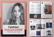 时尚杂志宣传画册 InDesign模板