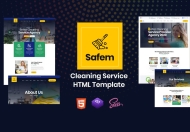 Safem – 清洁服务的 HTML 模板