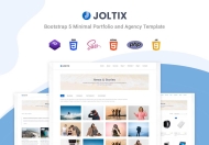 Joltix – 最小投资组合和代理 HTML模板