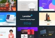 Landder+ – 潜在客户生成 HTML 登陆页面
