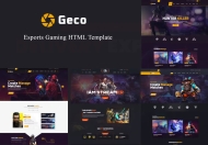 Geco – 电子竞技游戏 HTML5 模板