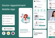医疗保健 – 医生预约移动应用程序 UI 套件