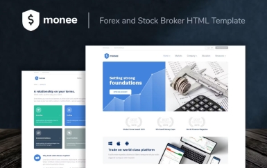 Monee——外汇和股票经纪商 HTML 模板