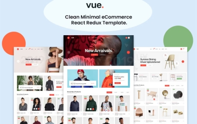 Vue – 简洁的极简电子商务 React Redux 模板