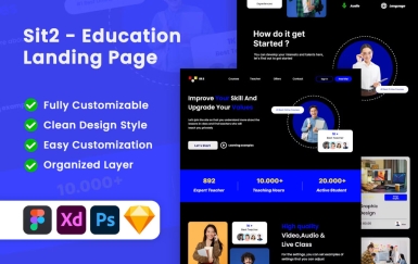 Sit2 – 教育学校登陆页面模板