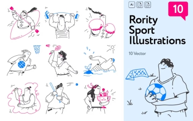 罗蒂运动系列插图