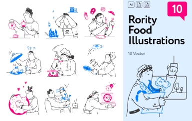 罗蒂食品系列插图