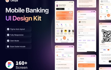 Oncya – 手机银行应用程序 UI 设计套件