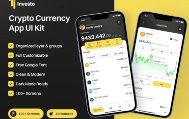 Investo – 加密货币应用程序 UI 套件