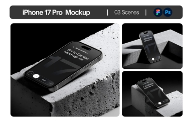 iPhone 17 Pro 智能手机屏幕模型套装