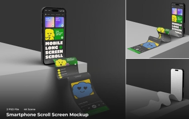 滚动模板兼容 iPhone 样机