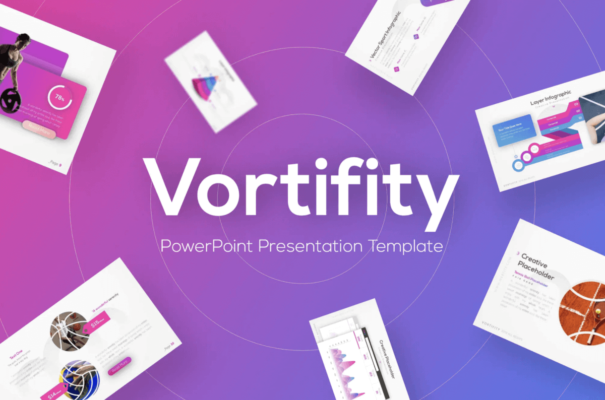 Vortifity-体育PowerPoint模板