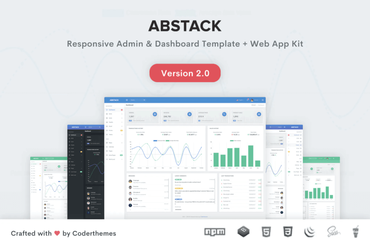 Abstack-管理和仪表板模板