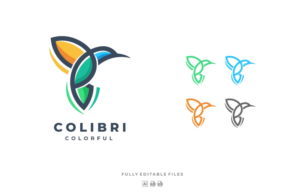 Colibri色线徽标