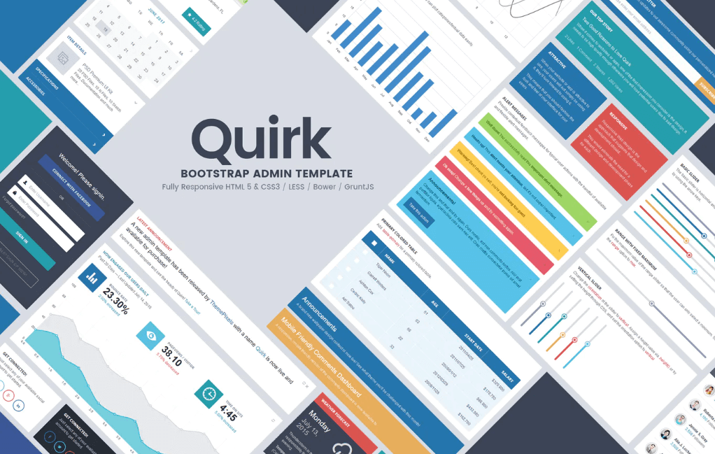 Quirk Bootstrap管理模板