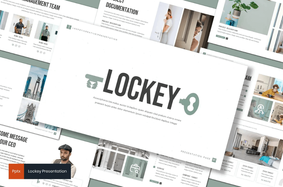 Lockey-PowerPoint模板