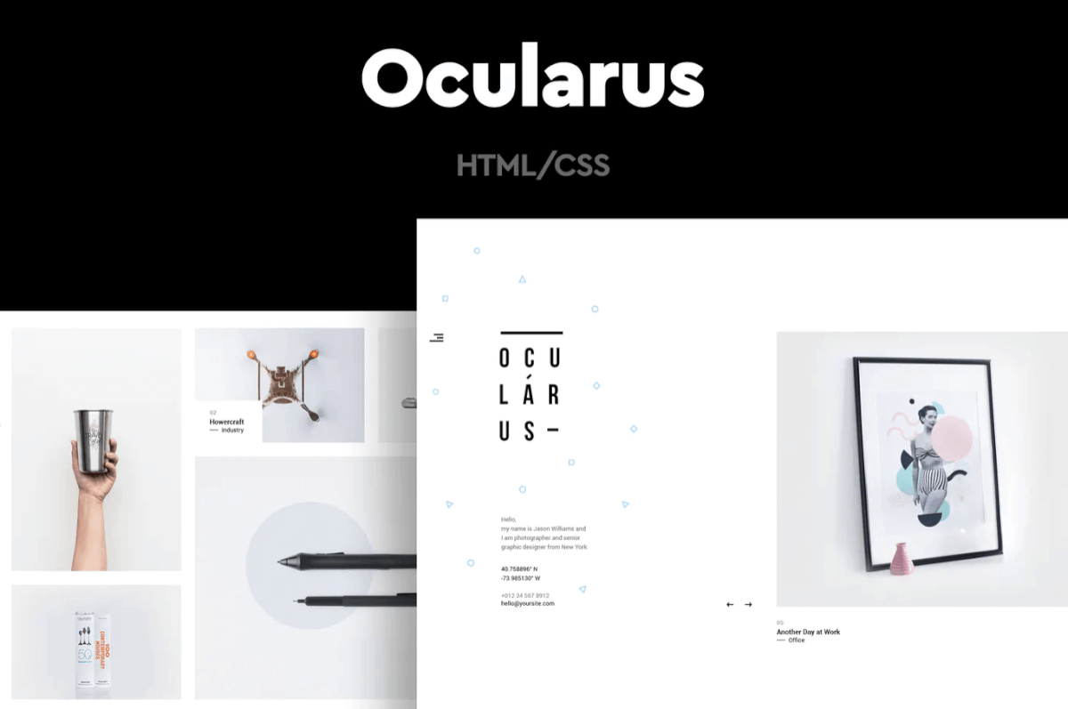 Ocularus-最小摄影个人作品集HTML模板