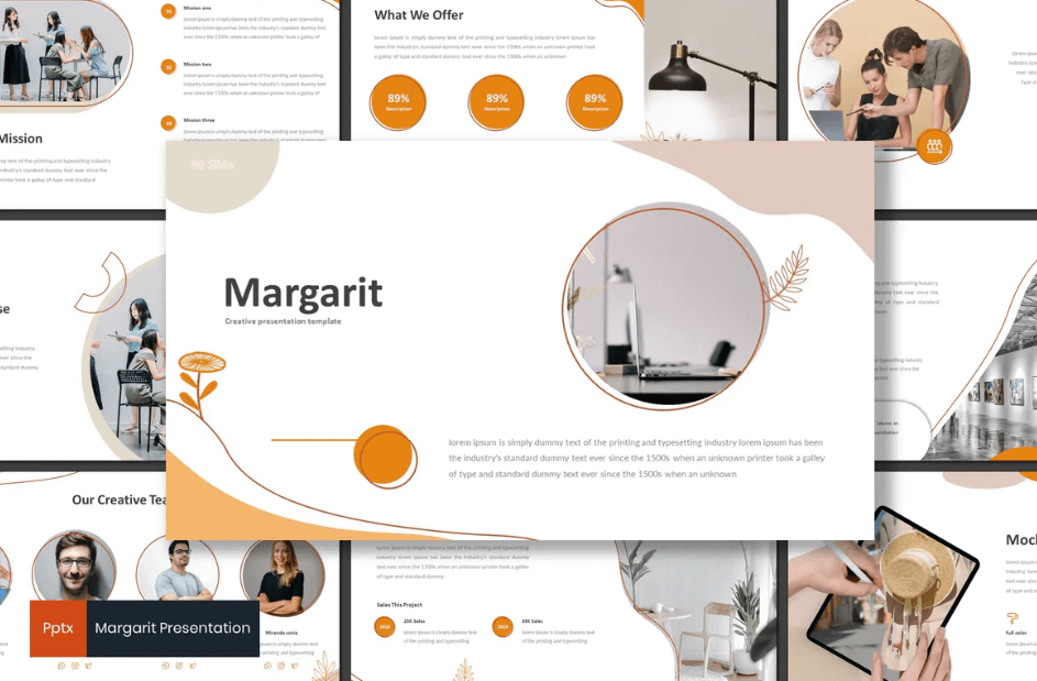 玛格丽特-PowerPoint幻灯片模板