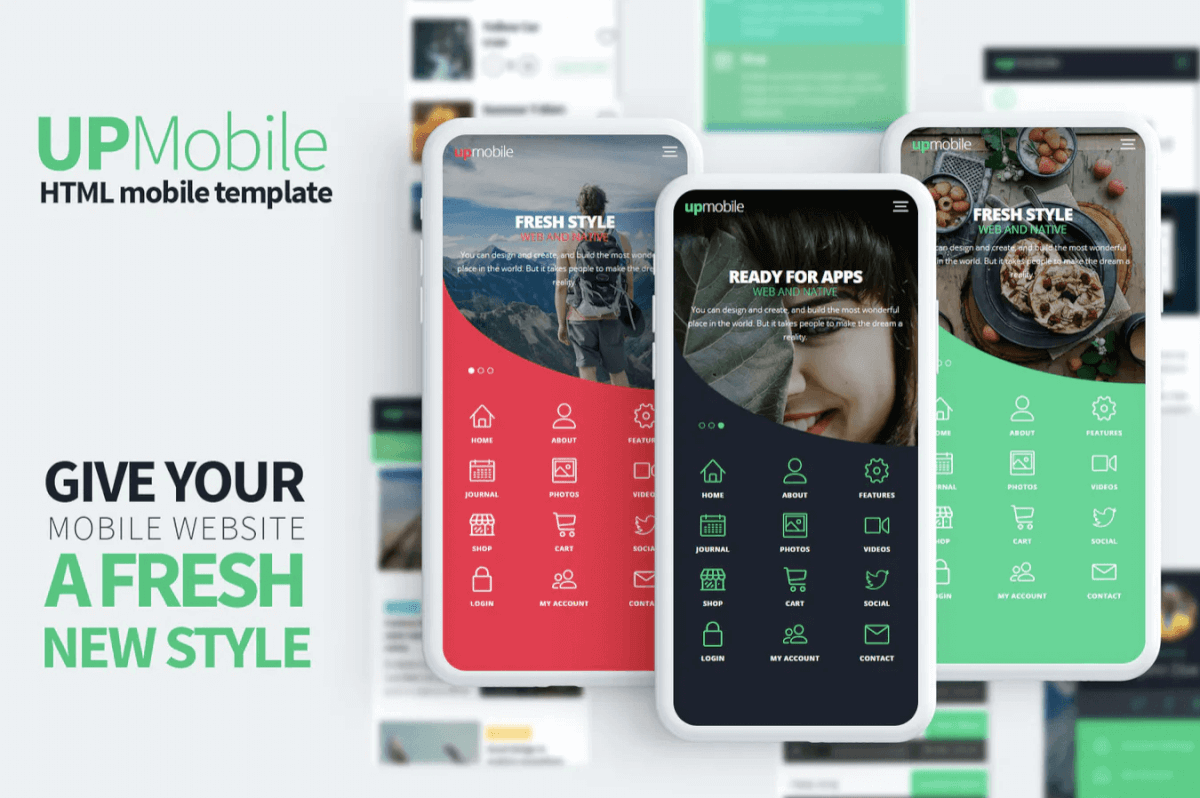 UpMobile-网页HTML移动端模板