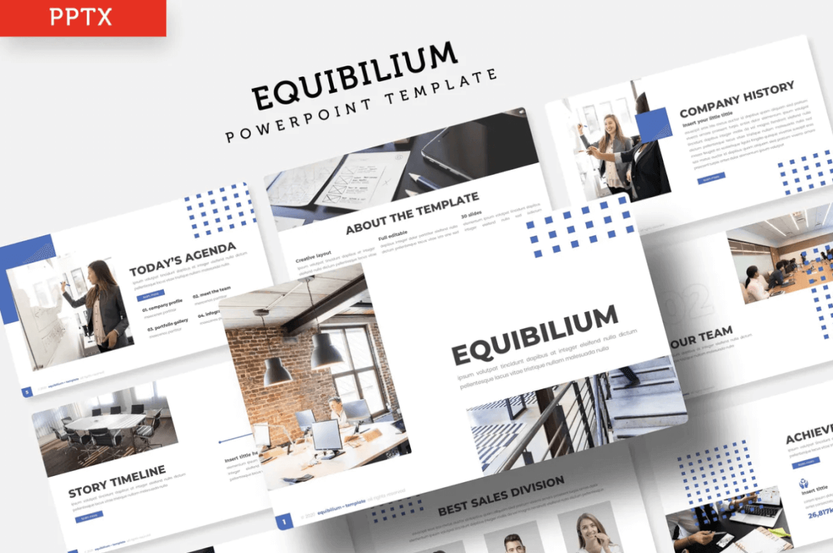 Equibilium-Powerpoint幻灯片模板