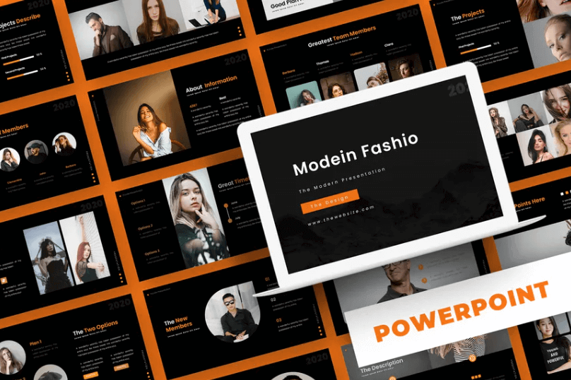 Modein Fashio-PowerPoint模板