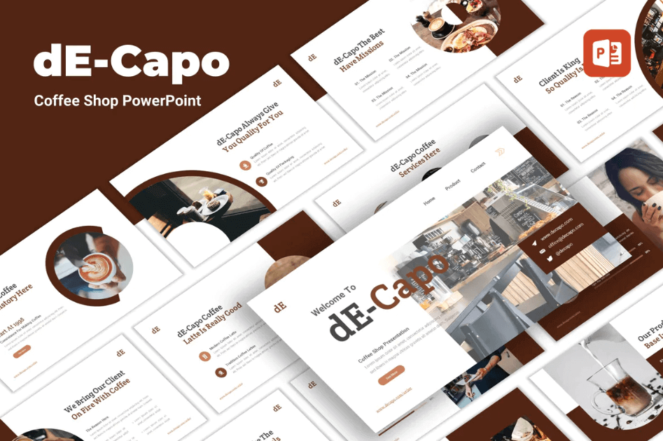 Decapo-咖啡店PowerPoint模板