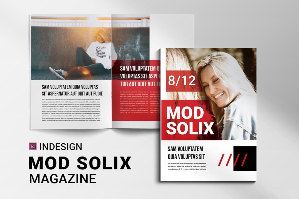 Mod Solix | 杂志排版版式设计模板下载