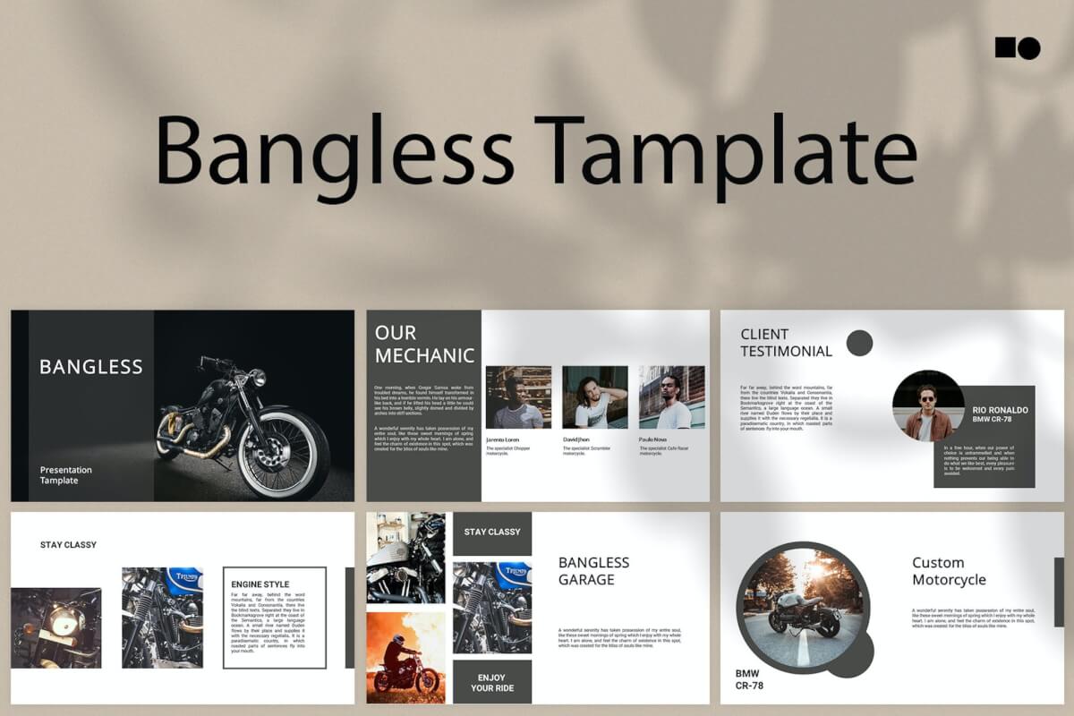 Bangless-主题演讲简约大气Keynote模板下载