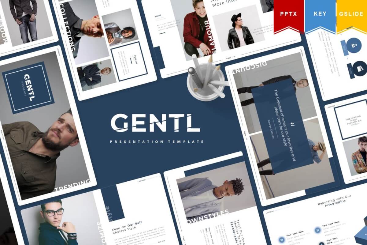 Gentl | Powerpoint，主题演讲，Google幻灯片