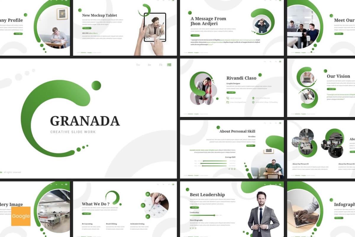 格拉纳达-创意Google幻灯片模板