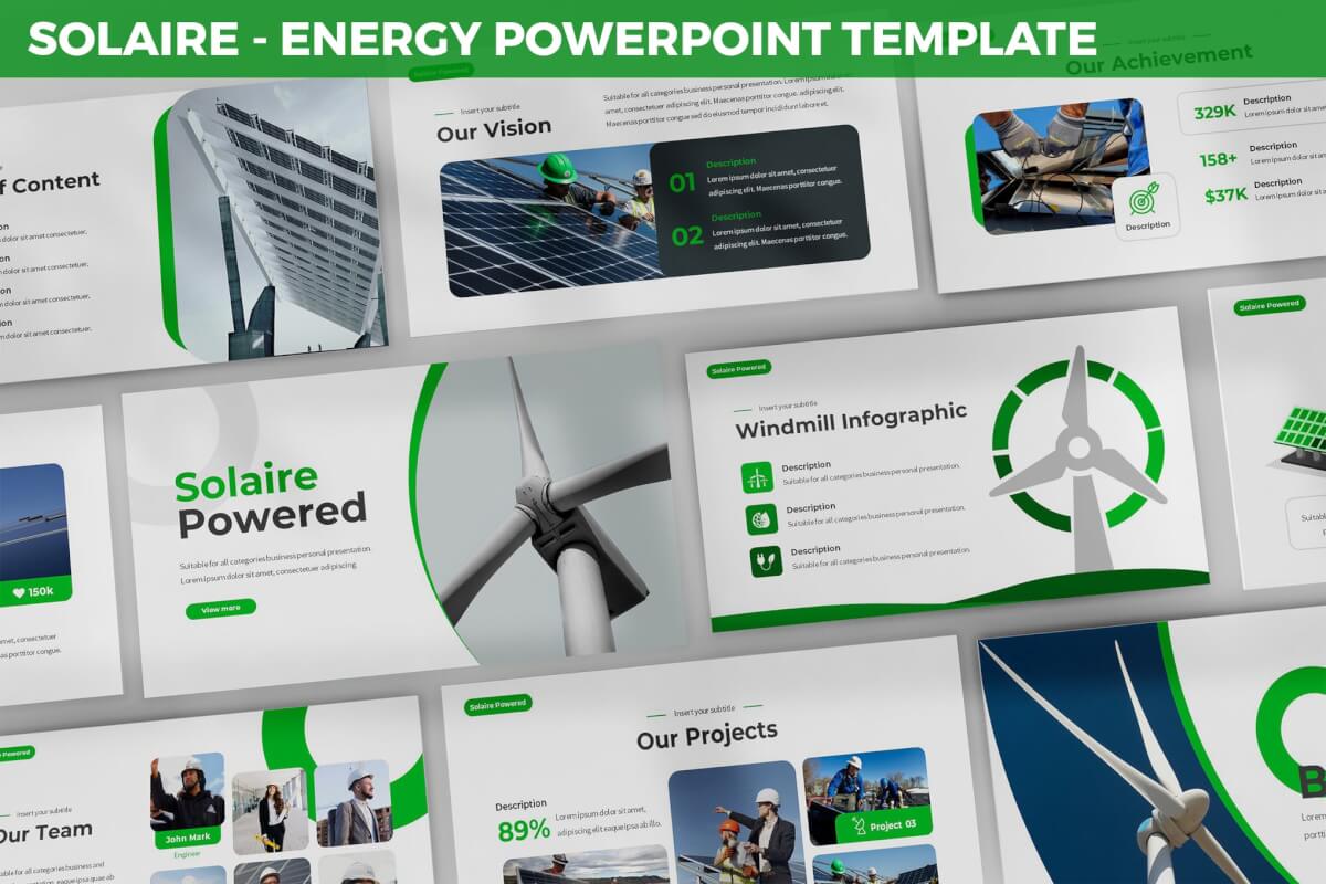 Solaire-能源PowerPoint模板