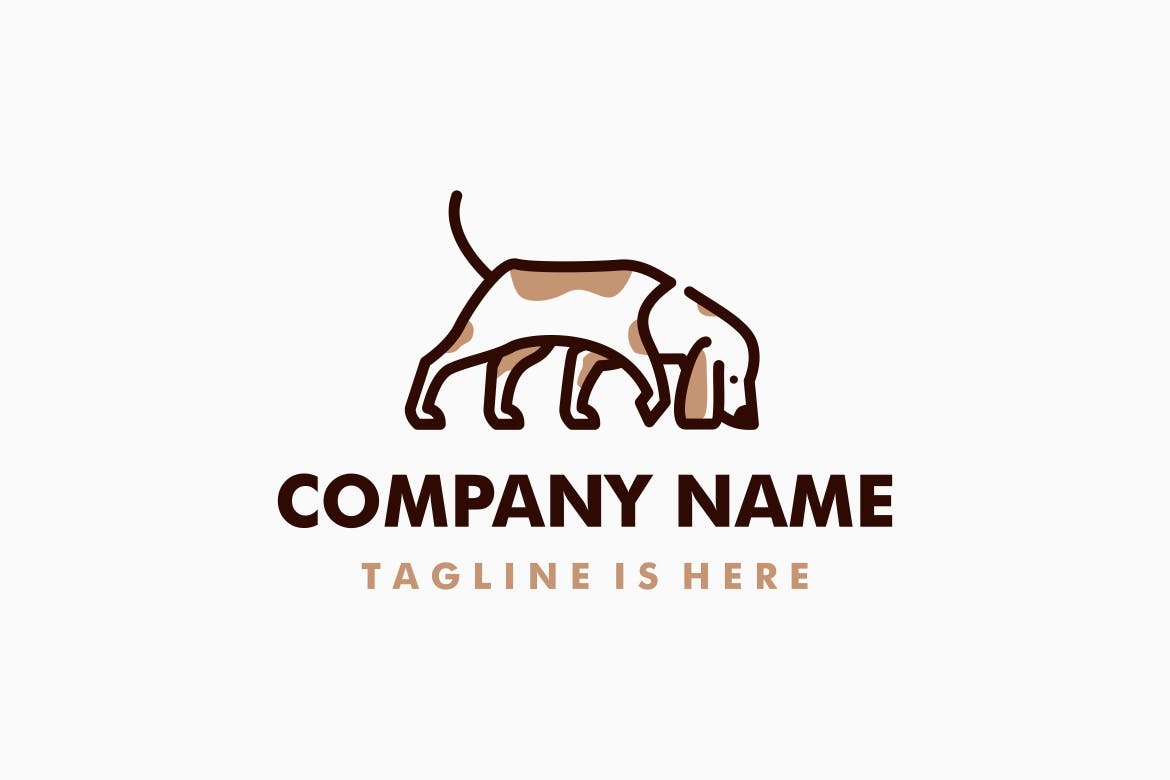 狗的logo标志模板
