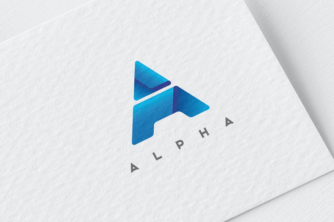字母A徽标模板logo设计