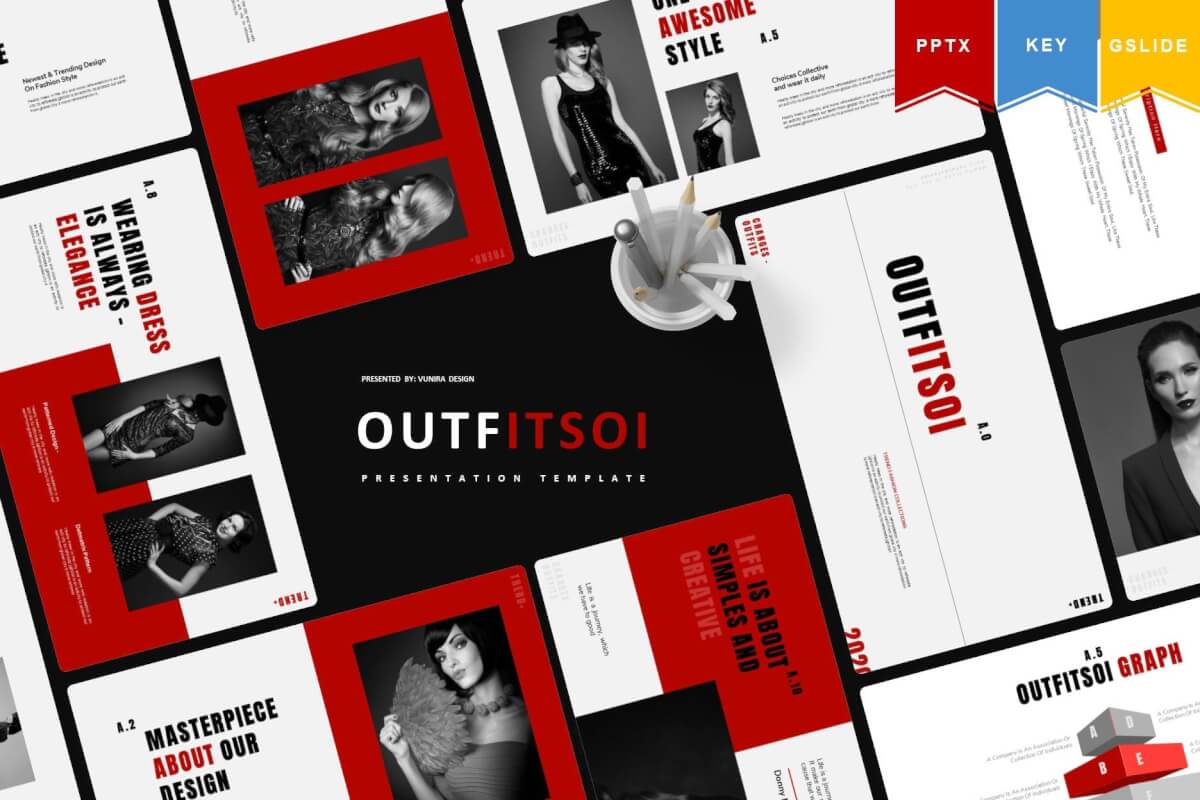 Outfitsoi-Powerpoint，主题演讲，Google幻灯片