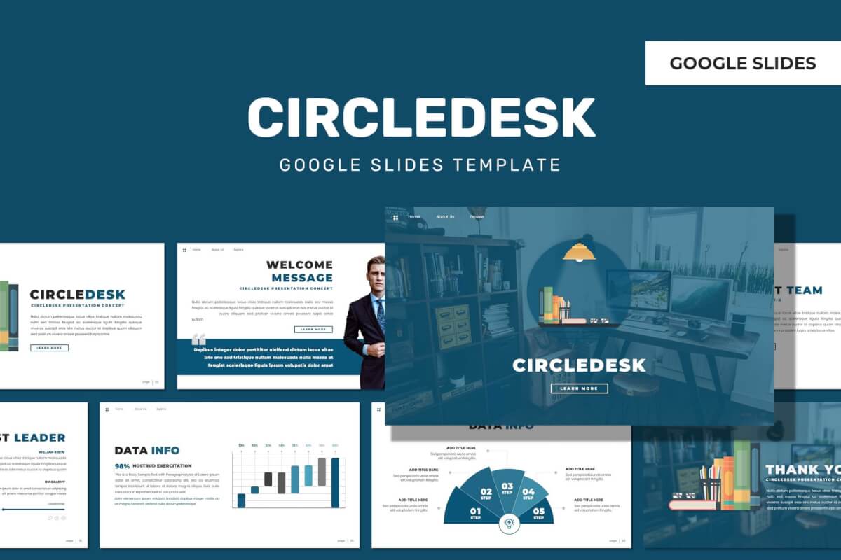 Circledesk-商业Google幻灯片模板