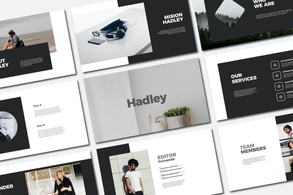 Hadley-PowerPoint模板