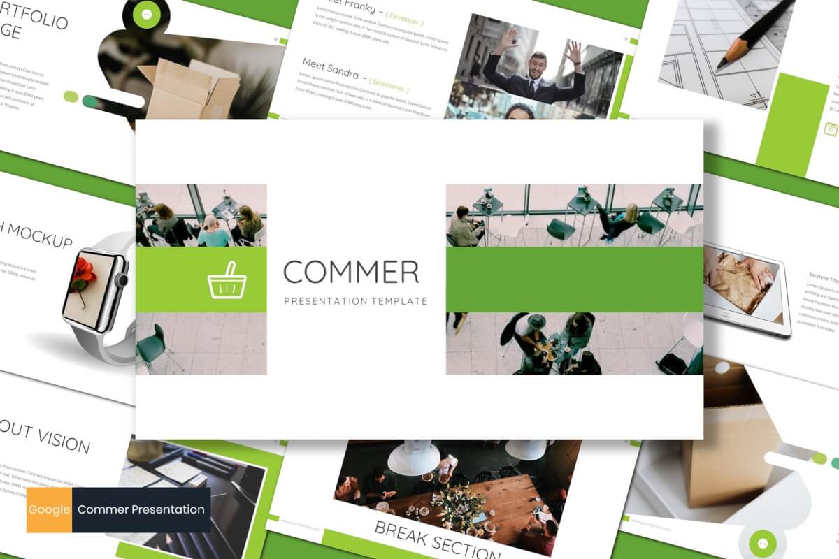 Commer-商业Google幻灯片模板