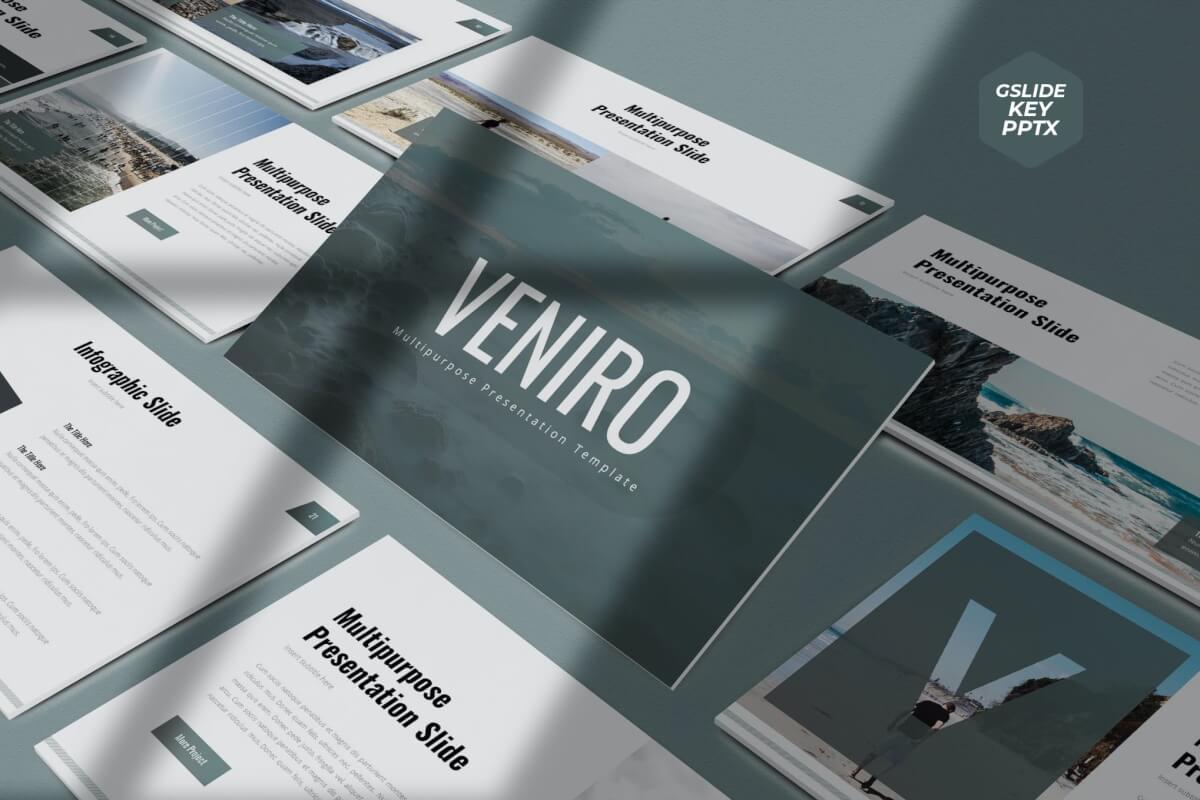 Veniro-演示模板Google幻灯片模板