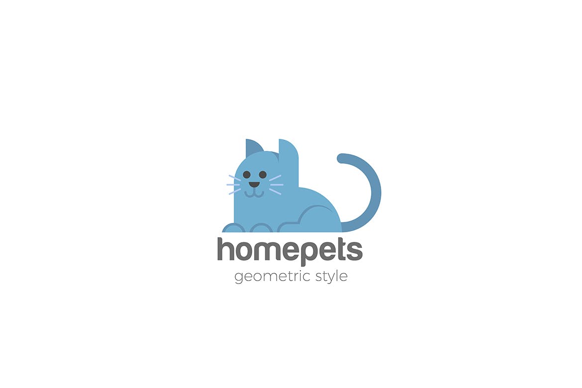 猫徽标家庭宠物logo