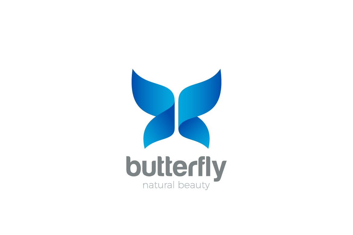 徽标蝴蝶翅膀logo设计