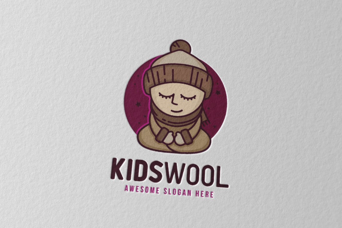 儿童羊毛徽标logo下载