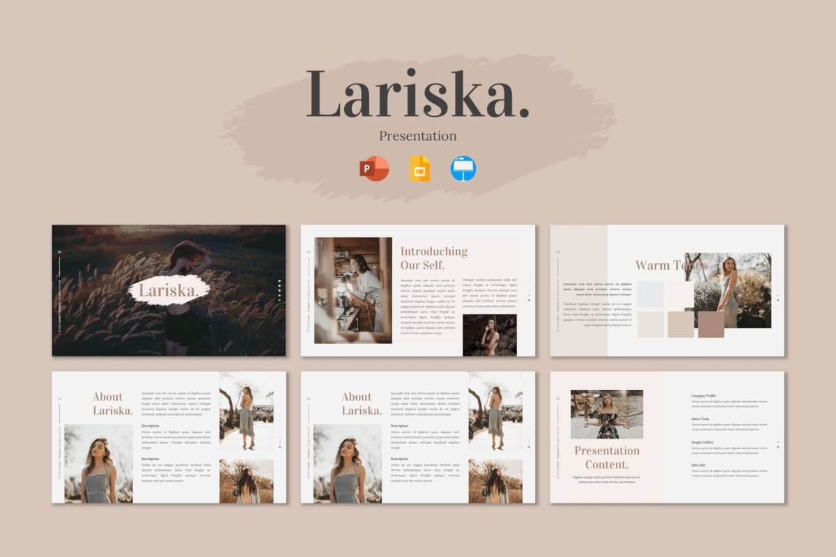Lariska-演示Googleslide模板