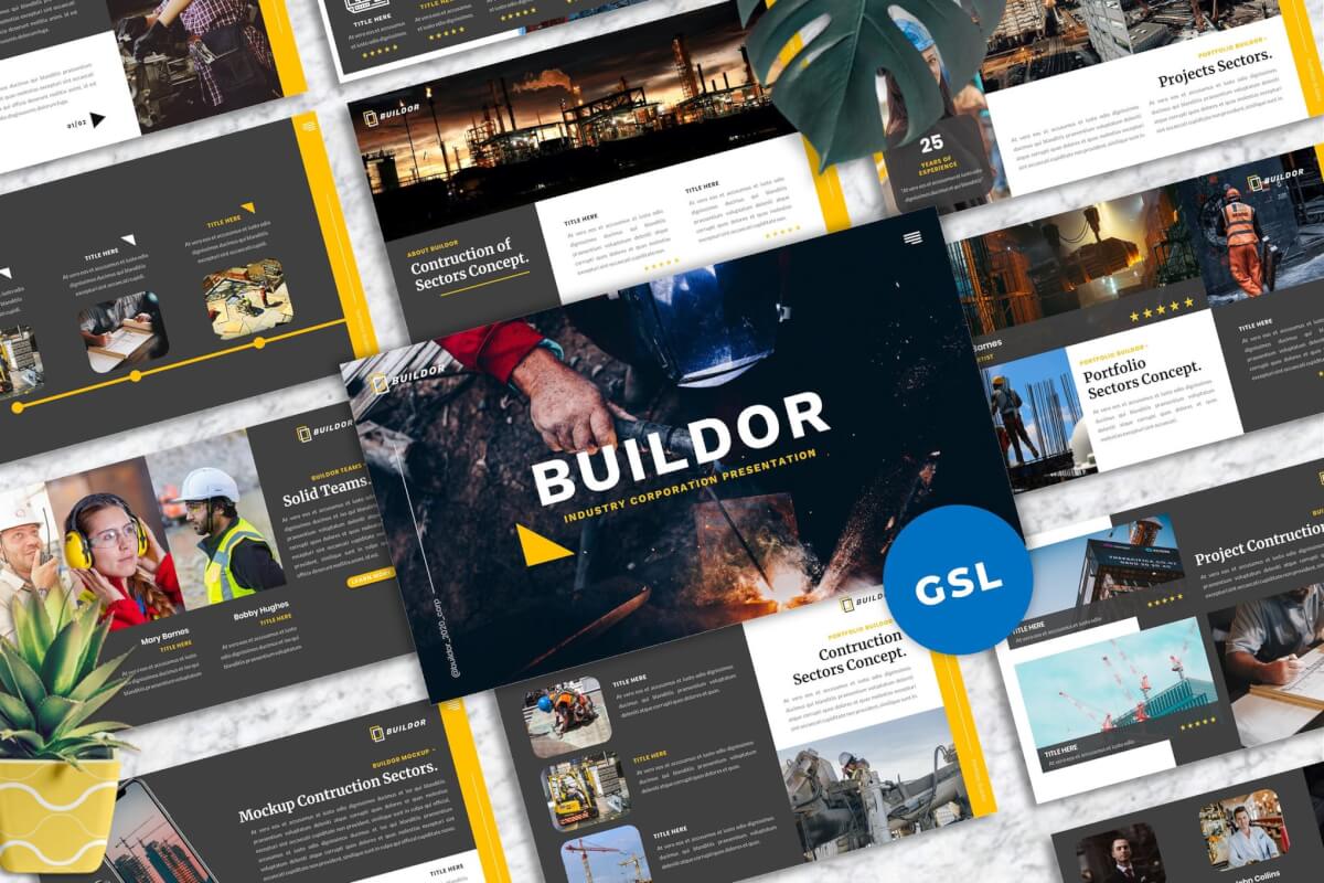Buildor-建设工业Googleslide