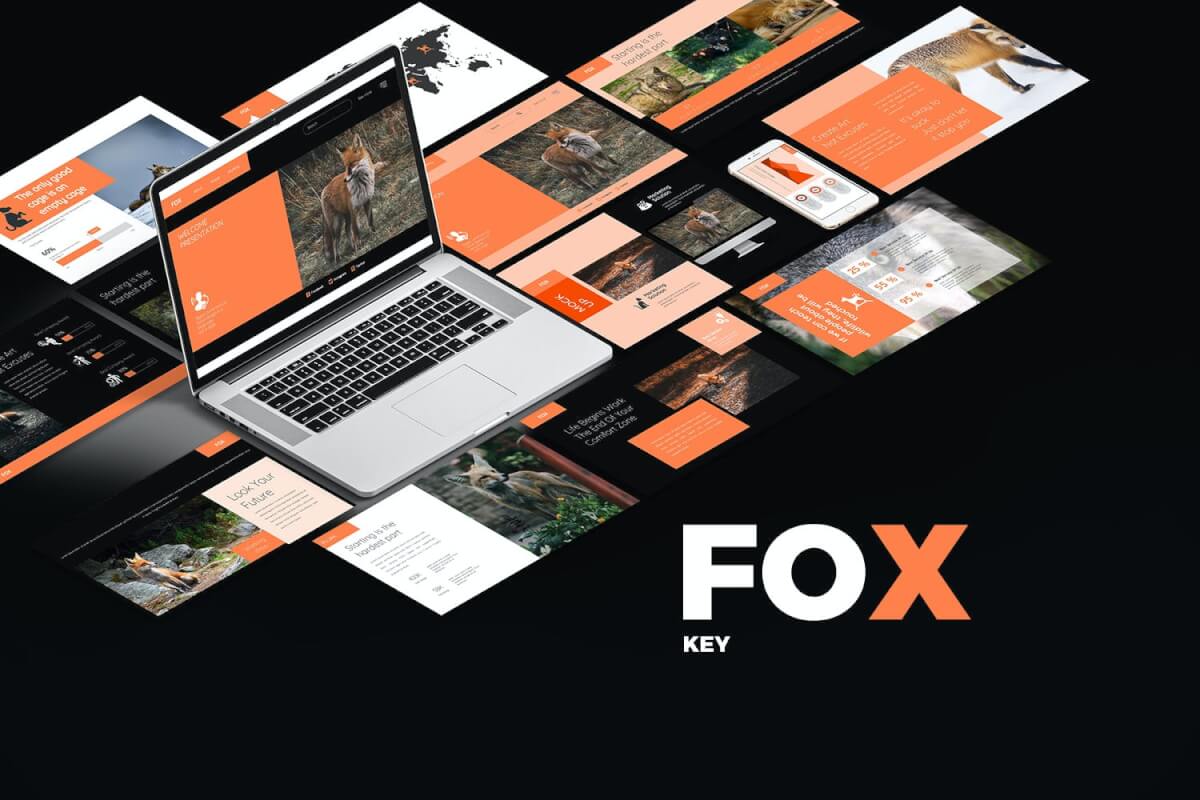 FOX主题演讲模板Keynote模板下载