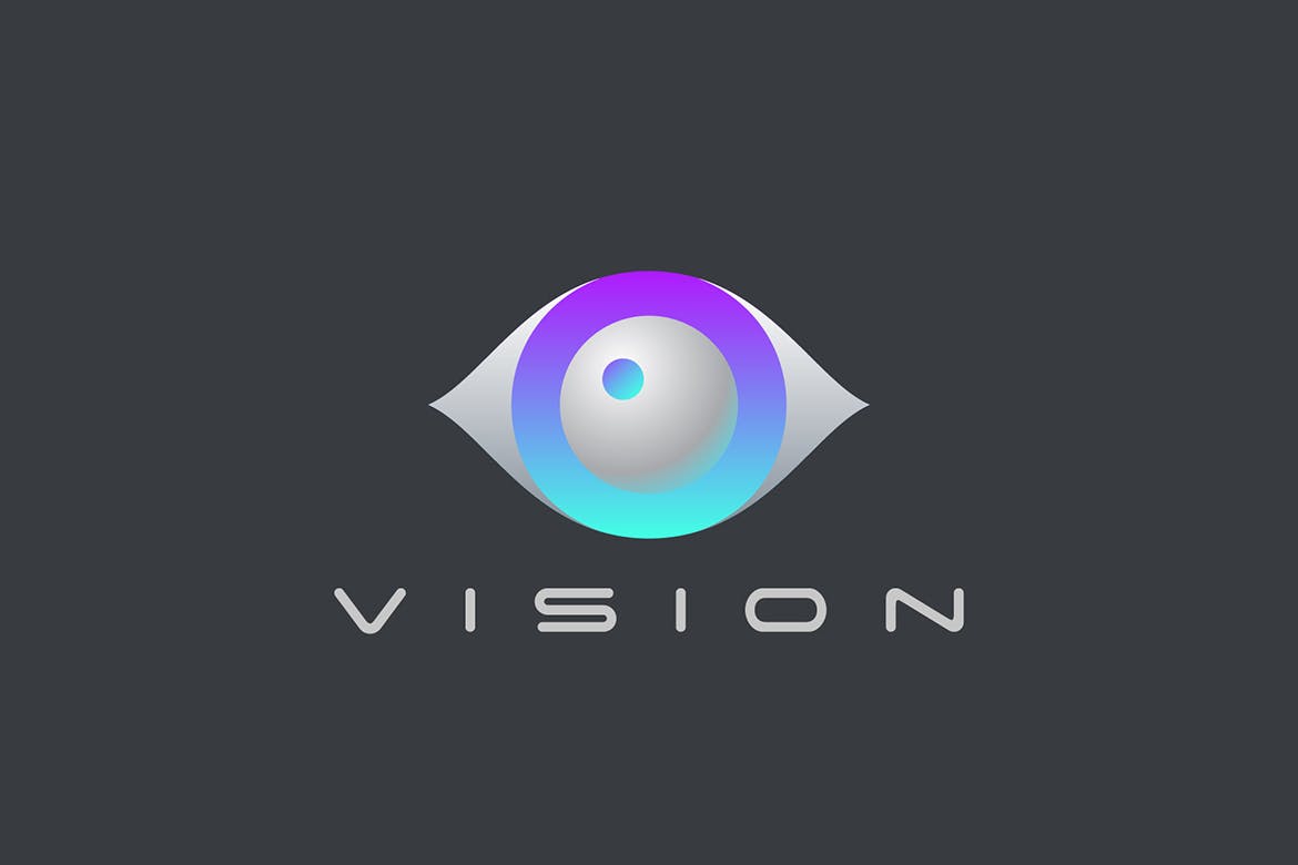 眼睛徽标视觉技术logo设计