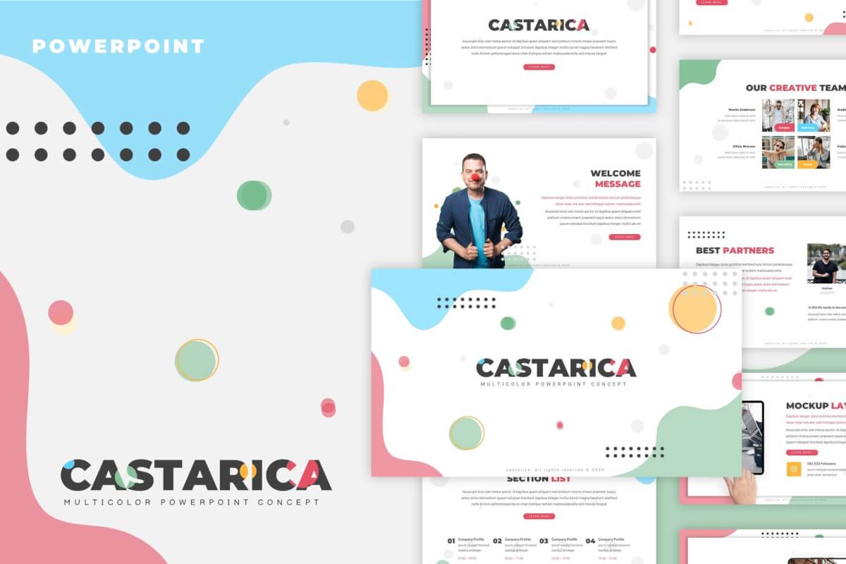 Castarica-创意PowerPoint模板